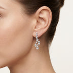 Cascade Diamond Earring worn by model - Vicenza Miami