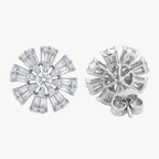 Starburst Diamond Tanzanite Earring