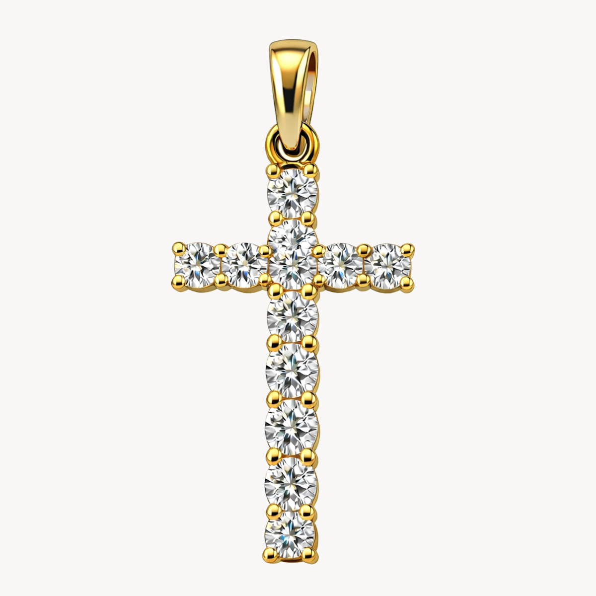 Ornate Cross Diamond Pendant