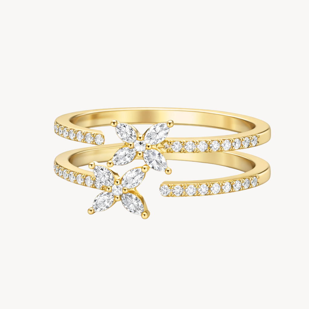 Double Row Diamond Ring