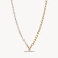 Diamond Station Bar Pendant Necklace