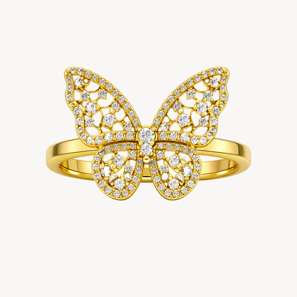 Harmony Butterfly Diamond Ring