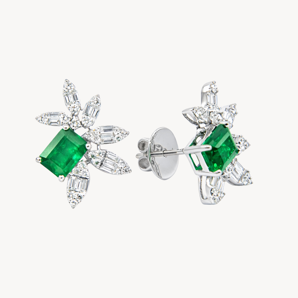 Classic Earring White Gold Diamond II