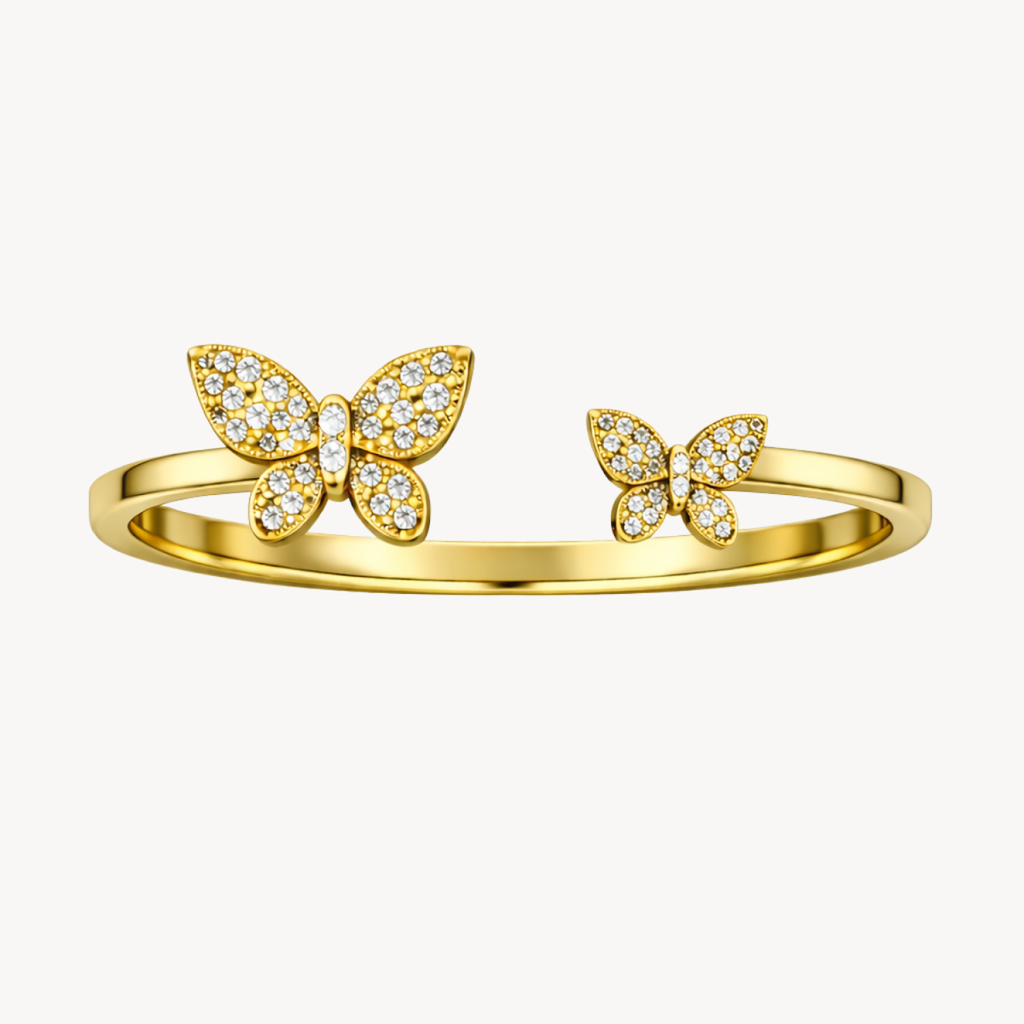 Graceful Butterfly Diamond Ring