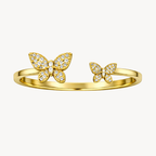 Graceful Butterfly Diamond Ring