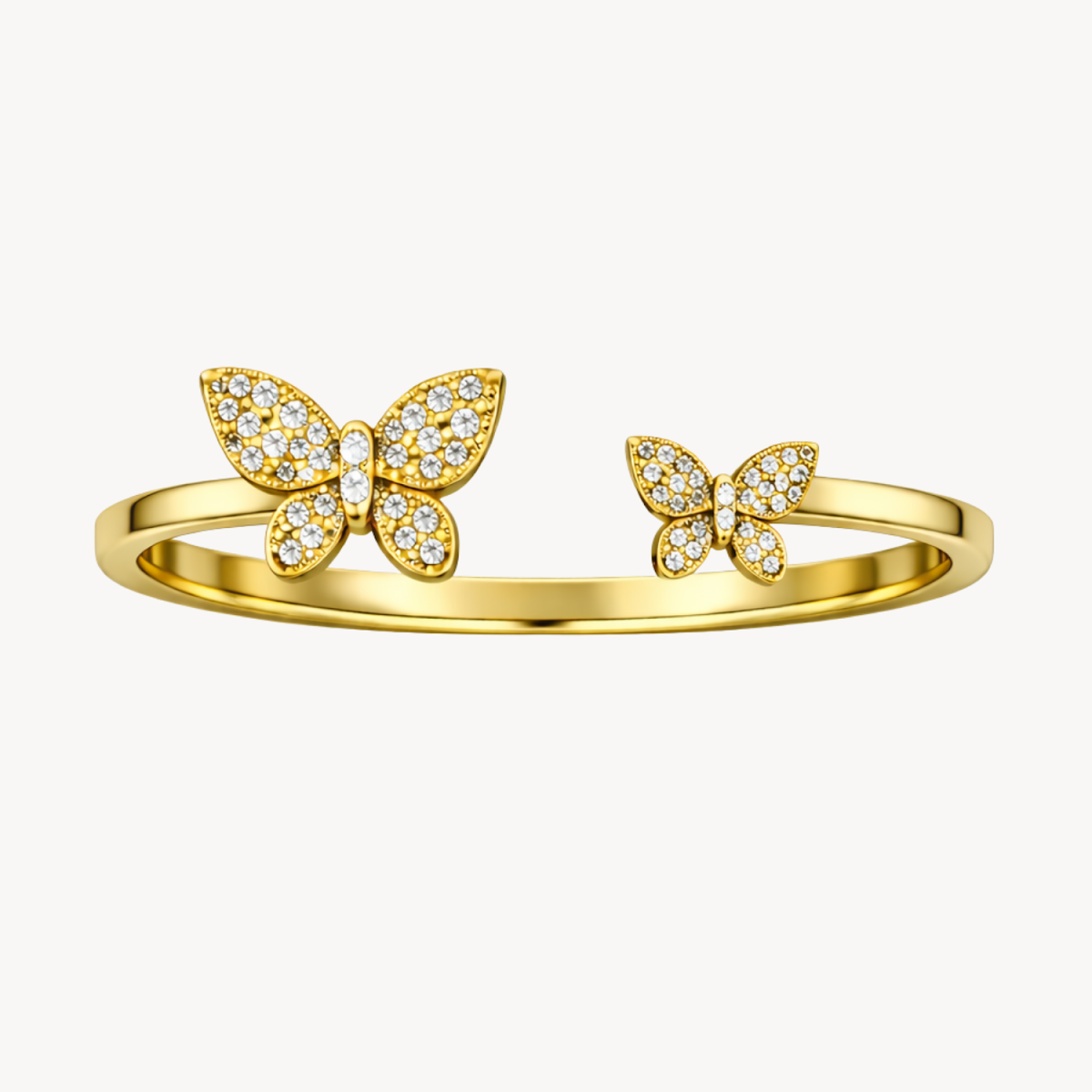 Graceful Butterfly Diamond Ring