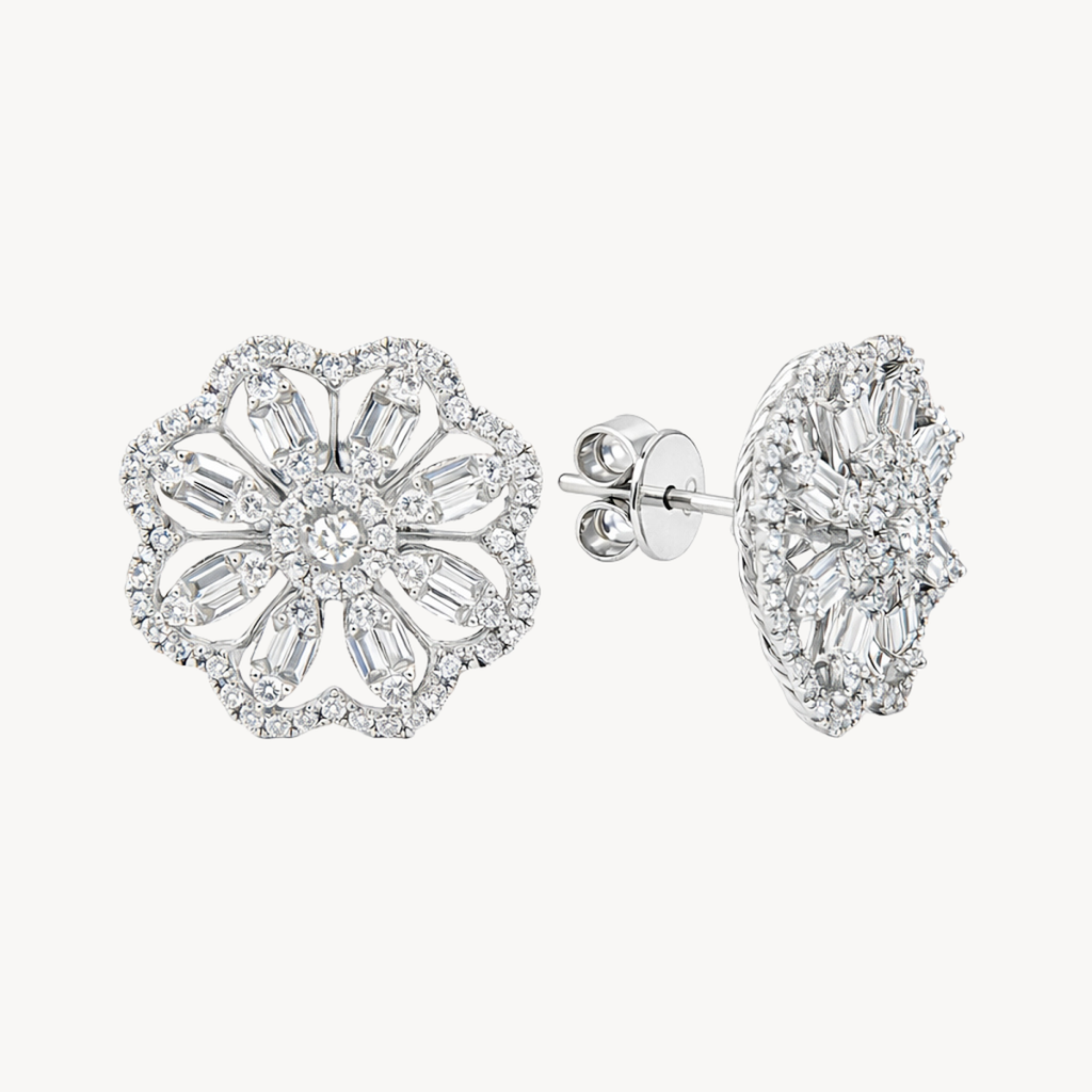 Classic Diamond & Tanzanite Earring