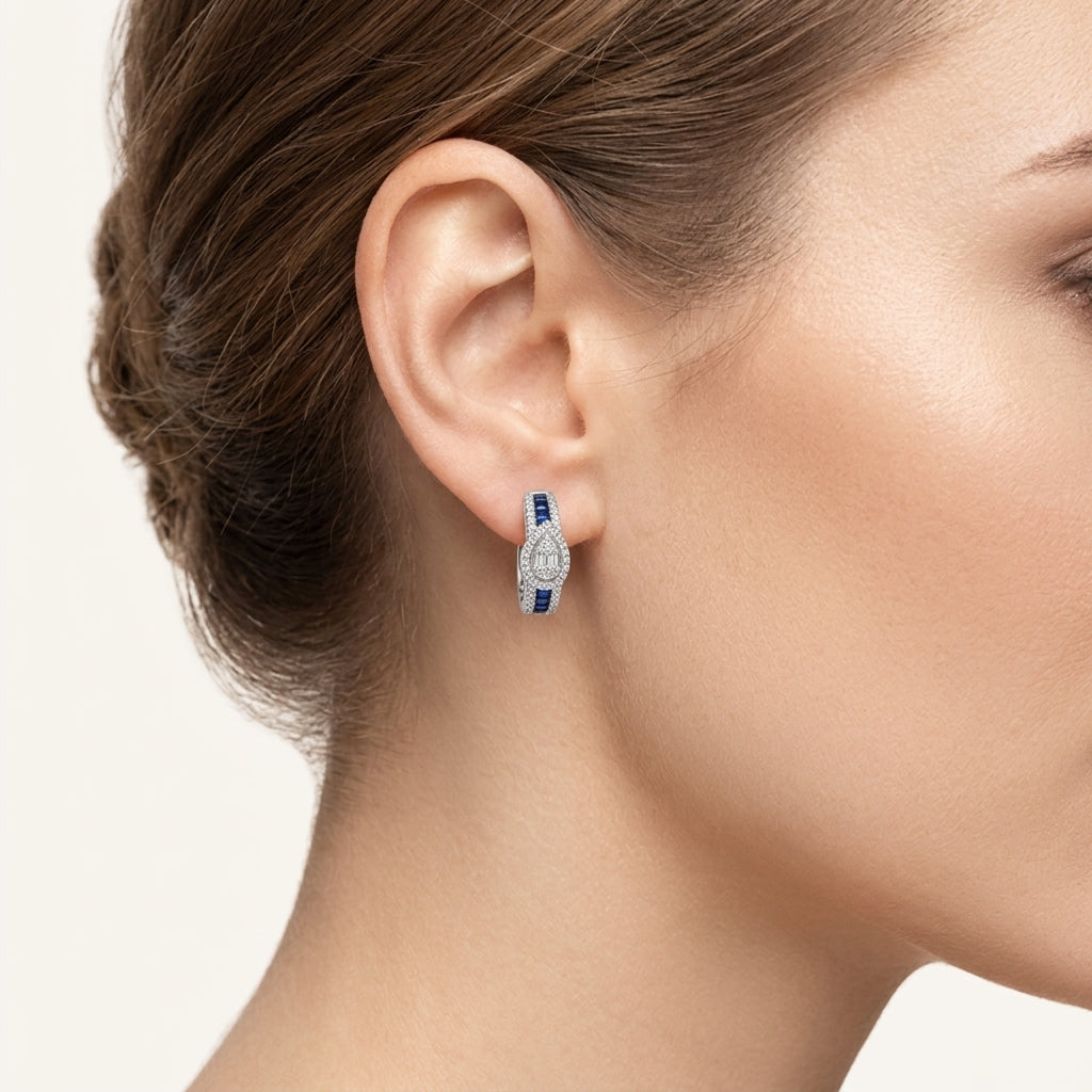 Sovereign Earring worn by model - Vicenza Miami