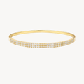 Polished Diamond Bangle