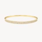 Polished Diamond Bangle