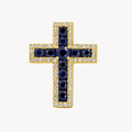 Cross Sapphire & Diamond Pendant