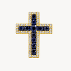 Cross Sapphire & Diamond Pendant