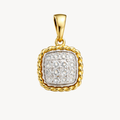 Gilded Diamond Pendant