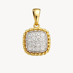 Gilded Diamond Pendant