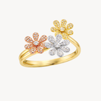 Pristine Flower Diamond Ring