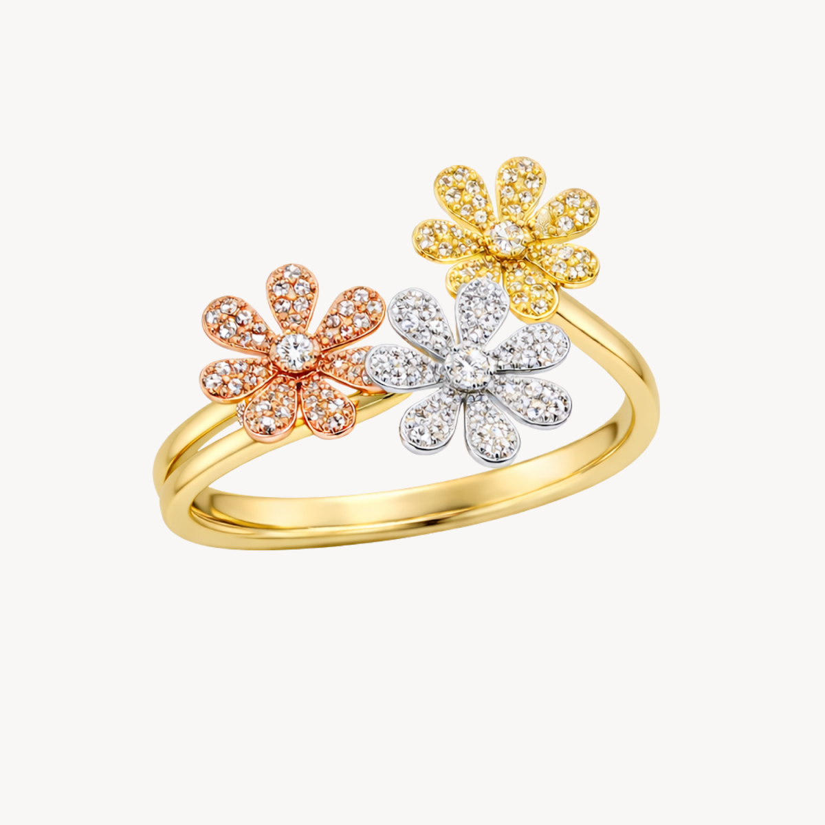 Pristine Flower Diamond Ring