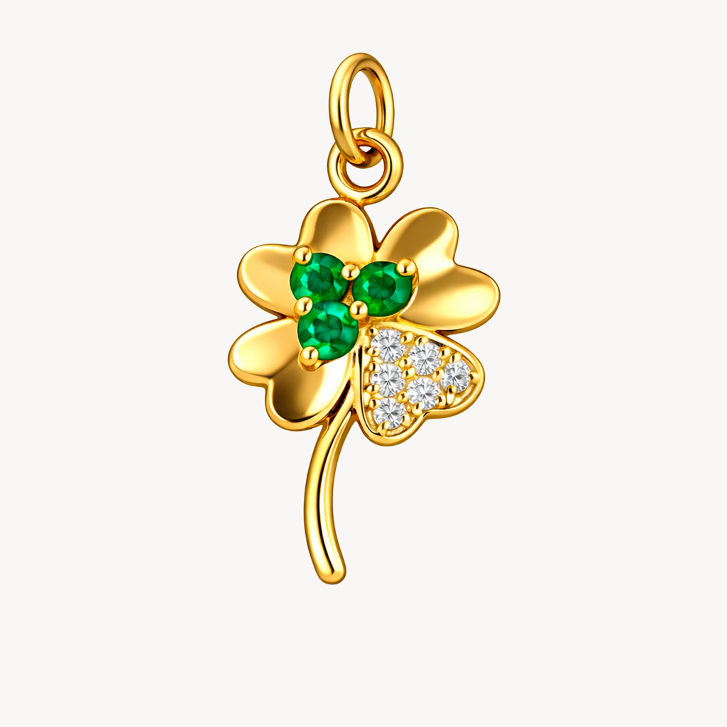 Clover Emerald & Diamond Pendant