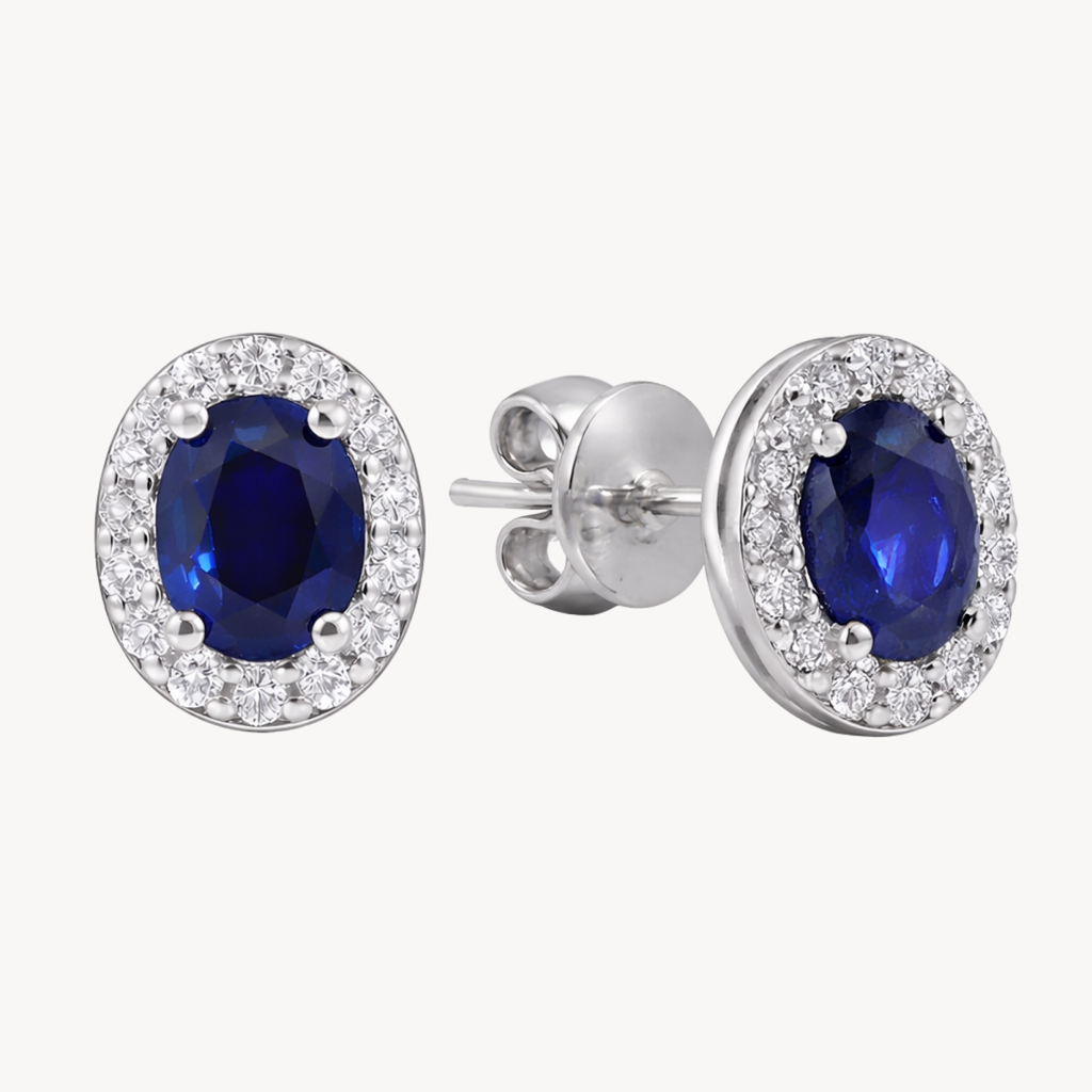 Essence Diamond & Blue Sapphire Earring