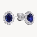 Essence Diamond & Blue Sapphire Earring