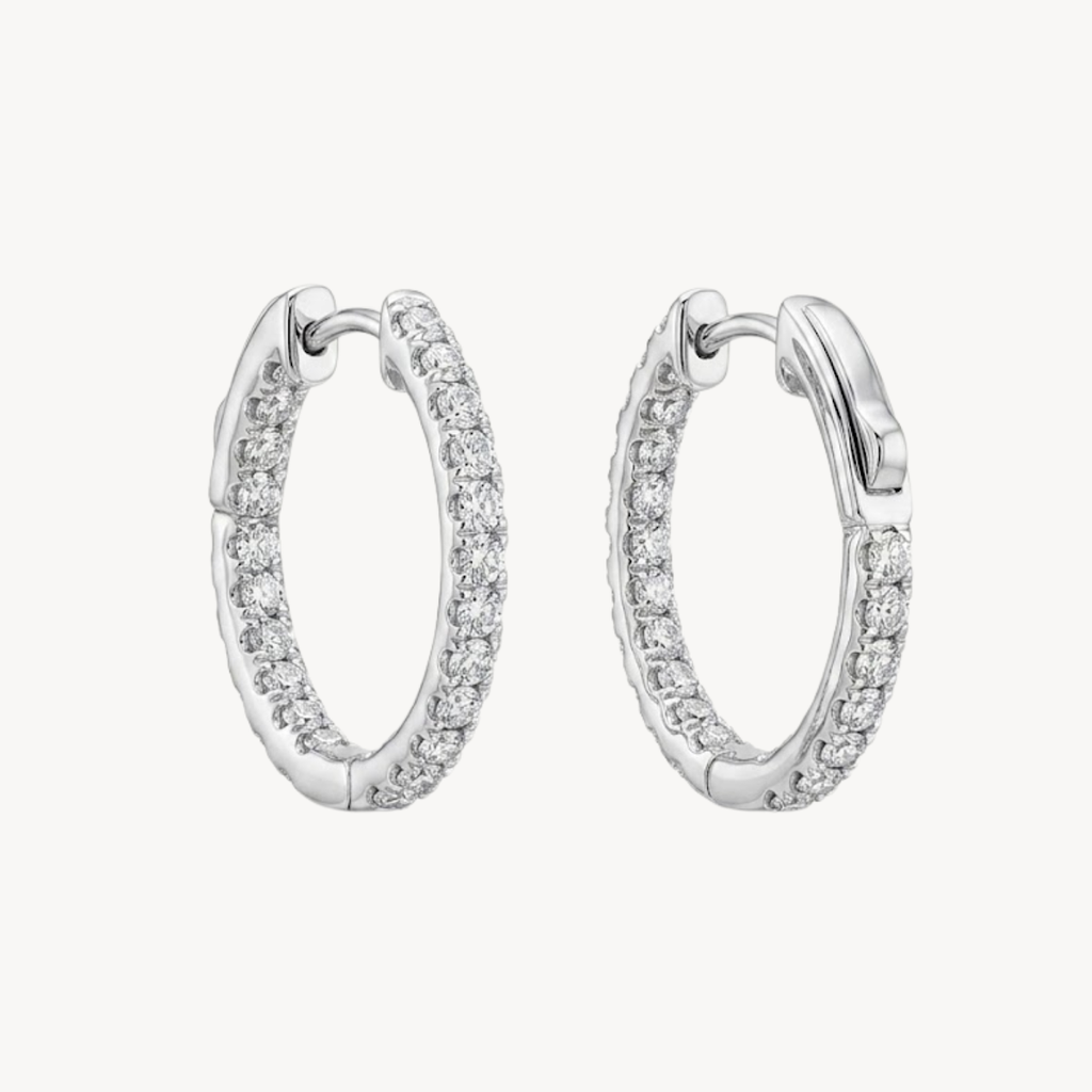 Brilliant Diamond Hoop Earring