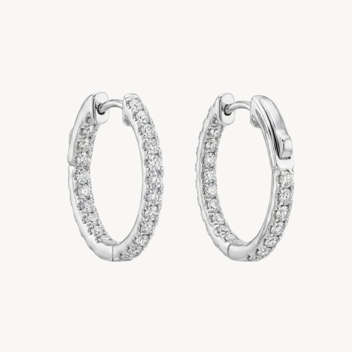 Brilliant Diamond Hoop Earring