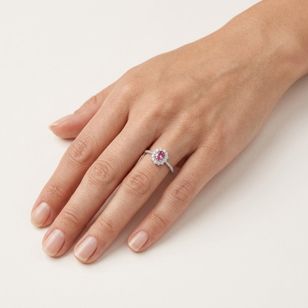 Opulent Ring worn by model - Vicenza Miami