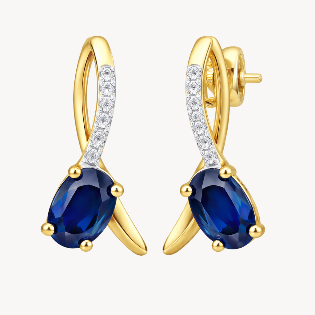 Opulent Sapphire Earring