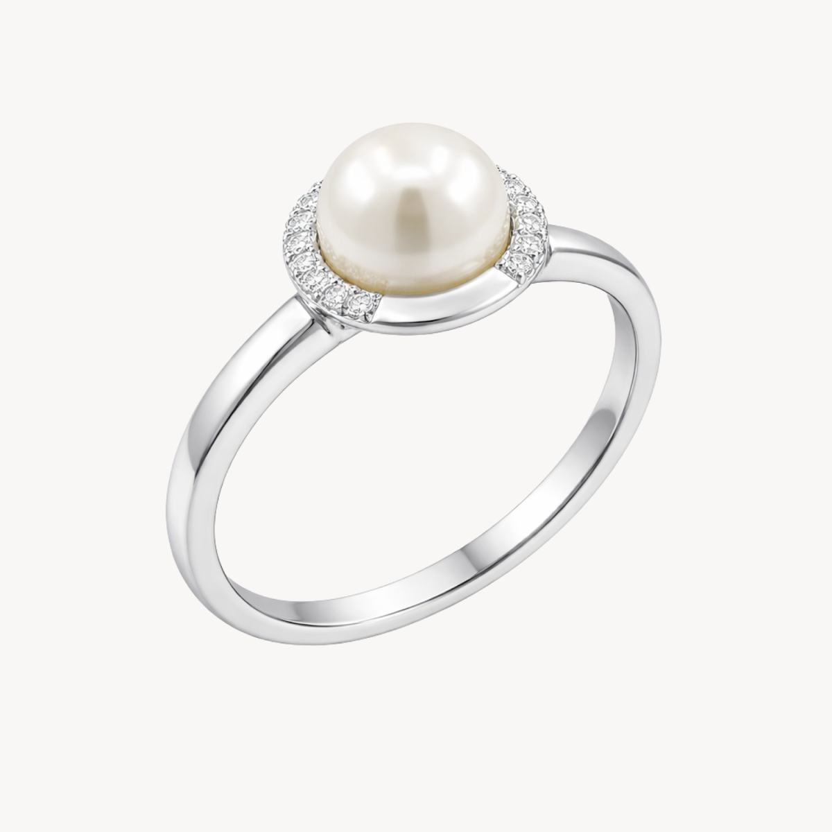 Petite Ring White Gold Diamond