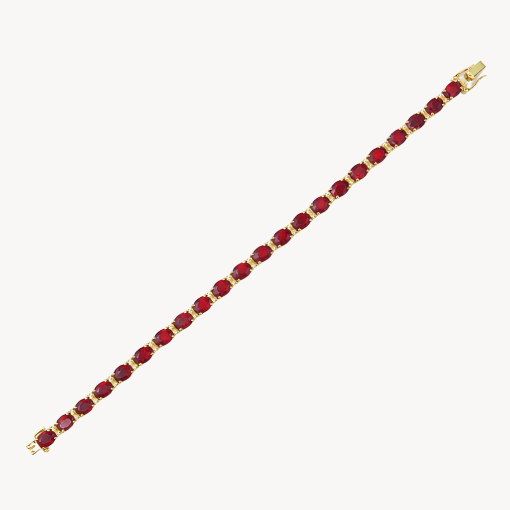 Petite Diamond & Ruby Bracelet