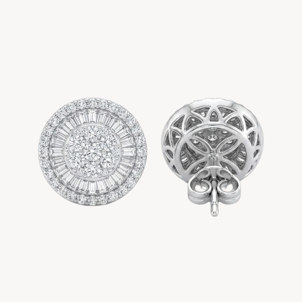 Celestial Diamond Cluster Earring