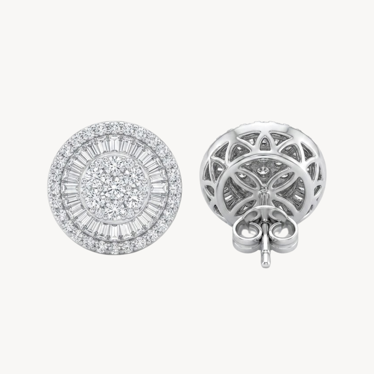 Celestial Diamond Cluster Earring