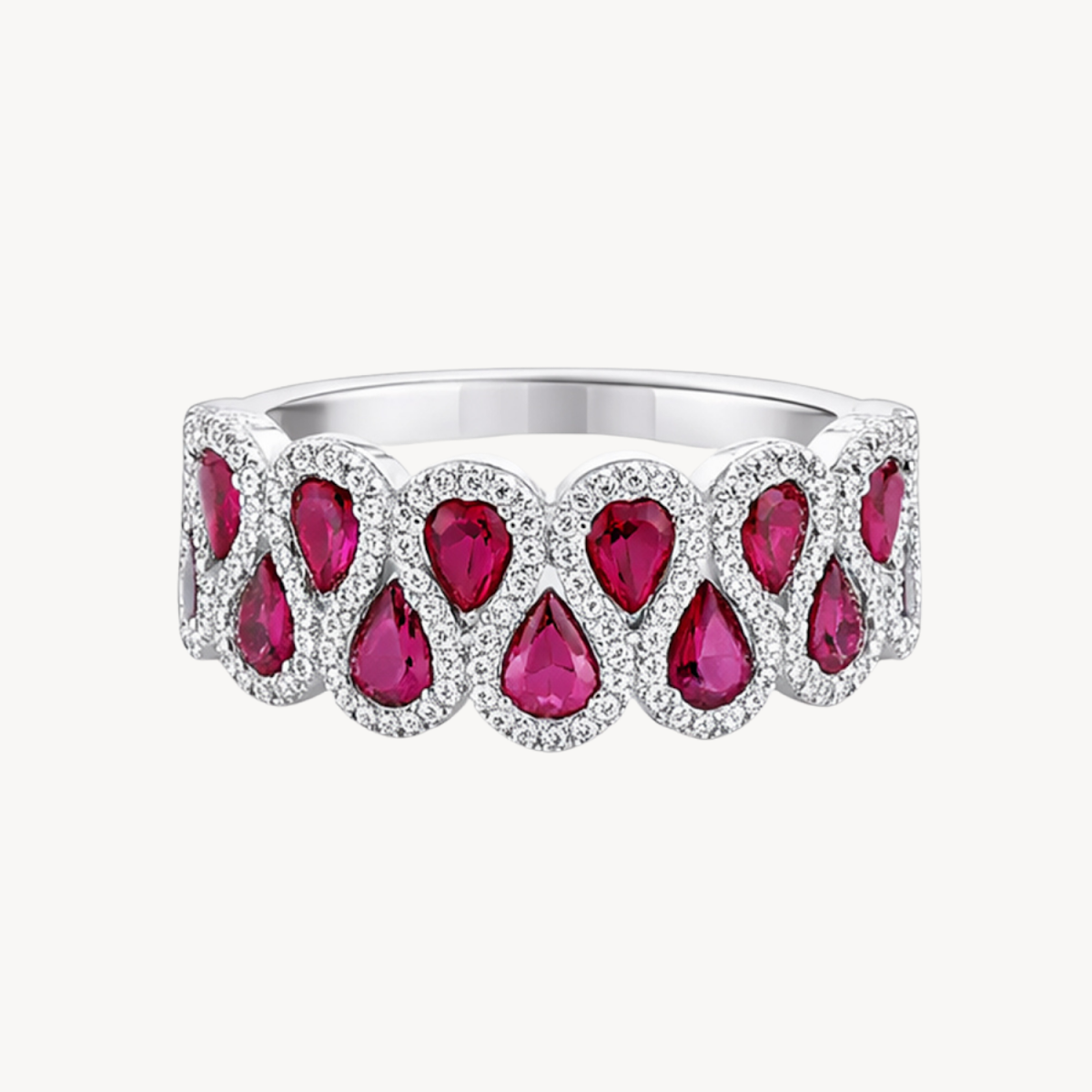 Large Ruby & Diamond Ring