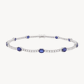 Classic Diamond & Sapphire Bracelet
