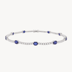 Classic Diamond & Sapphire Bracelet