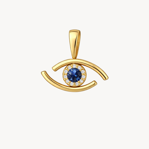 Essence Eye Sapphire & Diamond Pendant