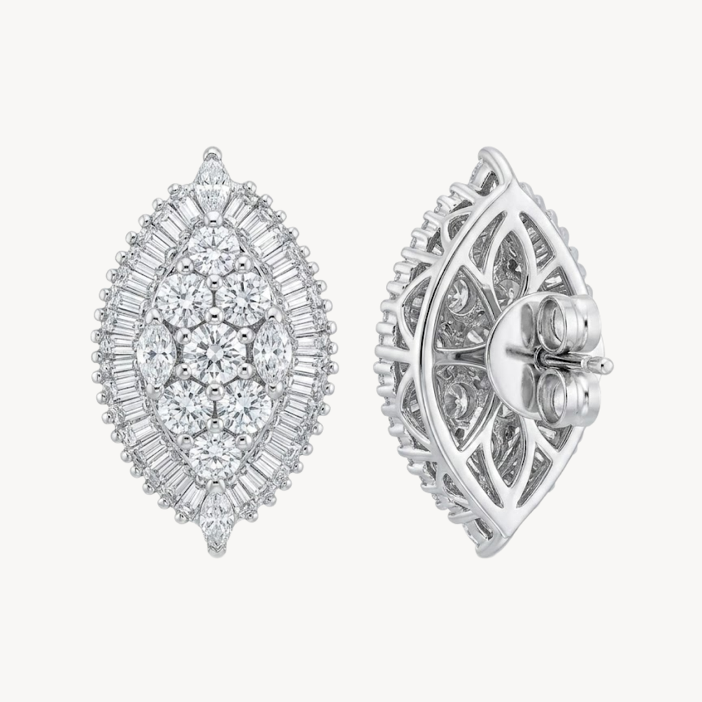 Marquise Diamond Tanzanite Earring