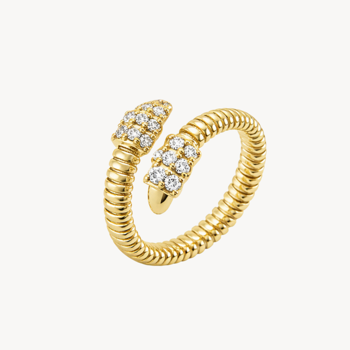 Tubogas Diamond Wrap Ring - Vicenza Miami