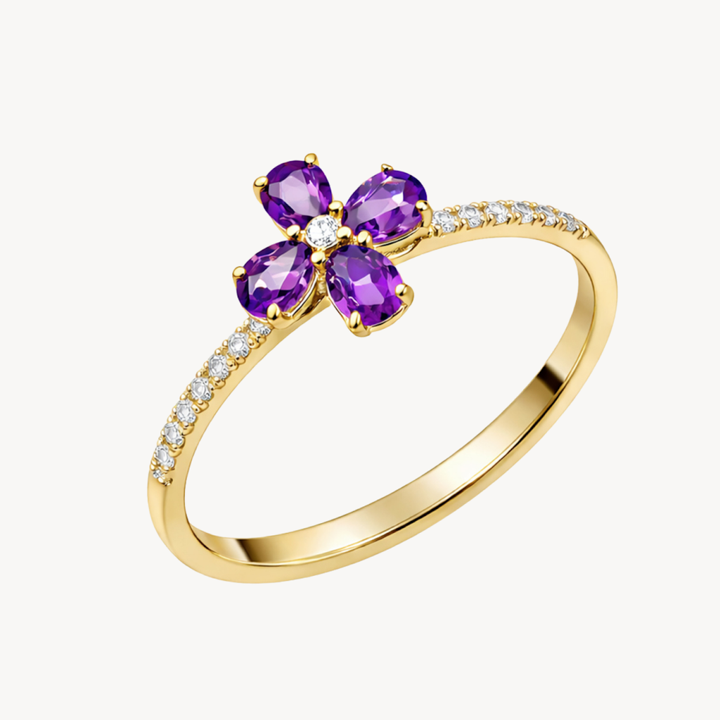 Regal Diamond & Semi precious Ring