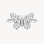 Refined Butterfly Diamond Ring - Vicenza Miami