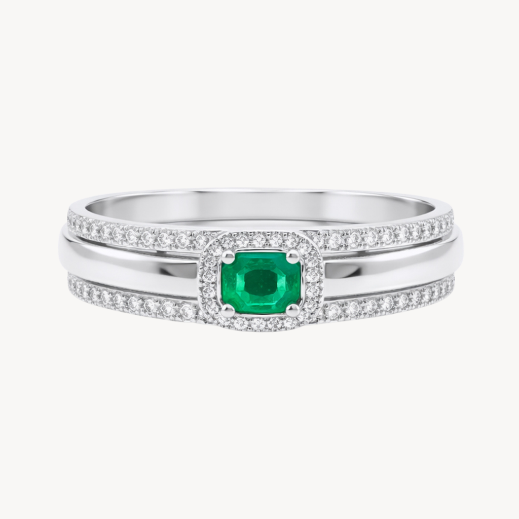 Regal Diamond & Emerald Ring