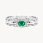 Regal Diamond & Emerald Ring