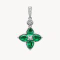 Majestic Diamond & Emerald Pendant