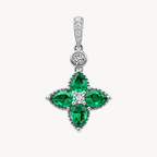 Majestic Diamond & Emerald Pendant
