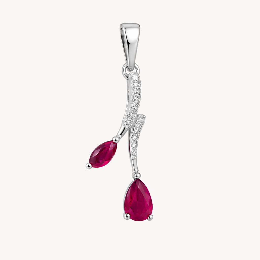 Classic Ruby & Diamond Pendant