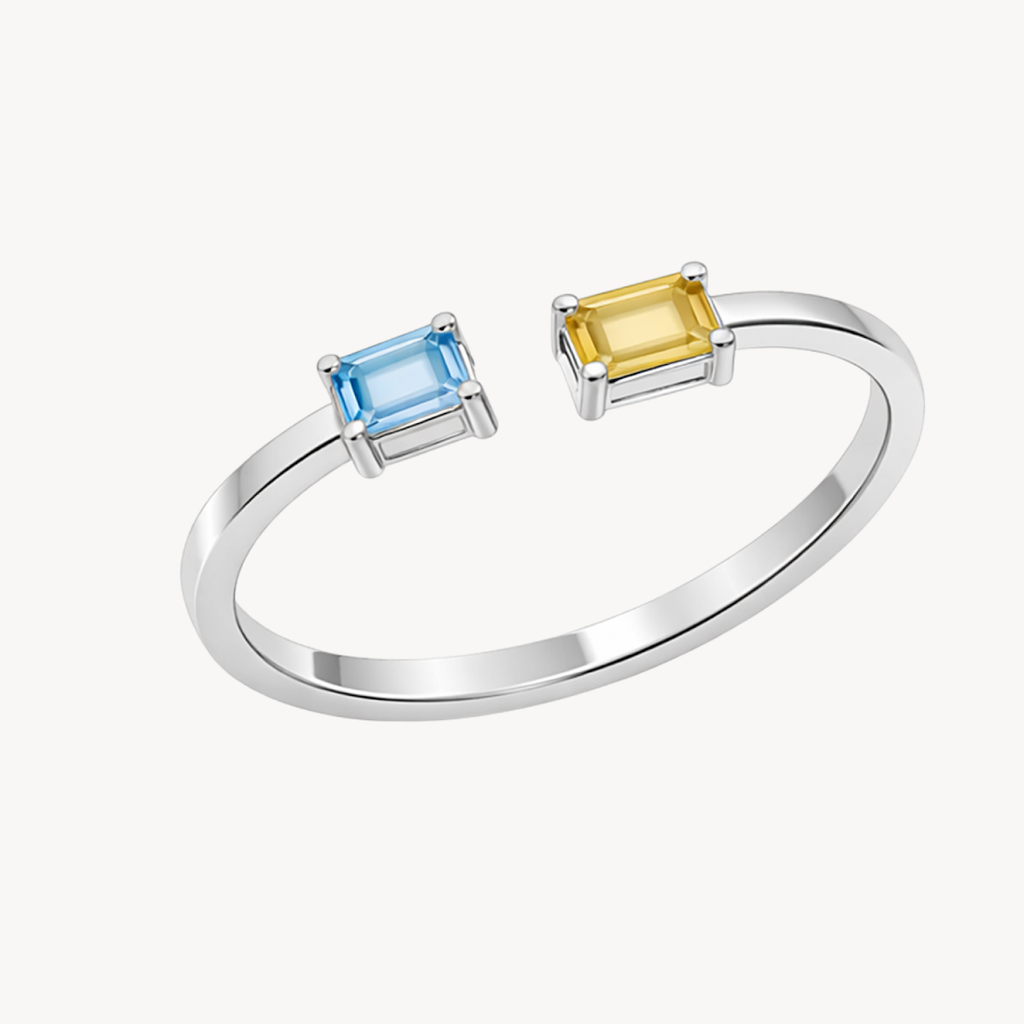 Semi precious & Citrine Ring