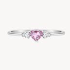 Pristine Diamond & Pink Sapphire Ring