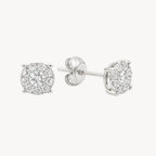 Round Stud Diamond Earring