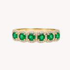 Enchanted Diamond & Emerald Ring