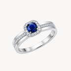 Iconic Diamond & Sapphire Ring