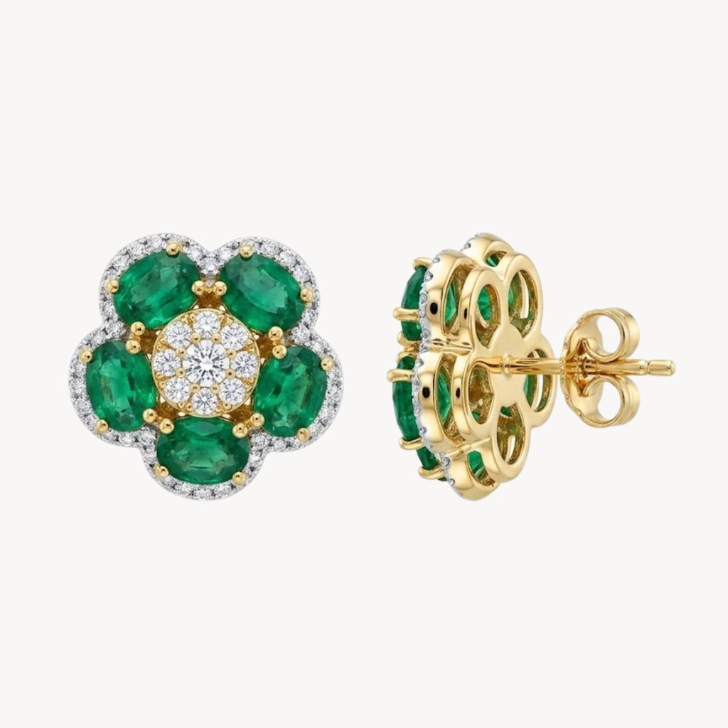 Emerald & Diamond Earring
